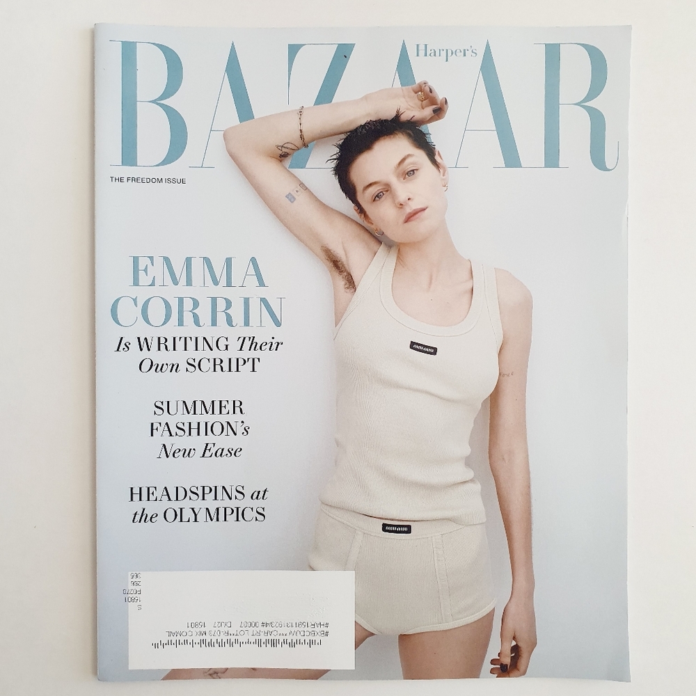 Harper's Bazaar Magazine June/July, 2024 Emma Corrin The Freedom Issue.